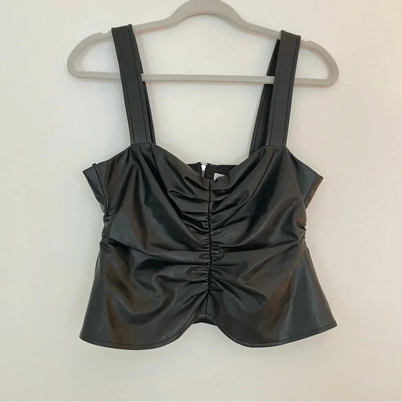 A.L.C Leather Top Lauryn II Top - Picture 6 of 11